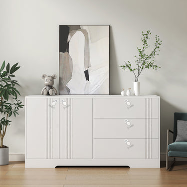 Sideboard Buffet Cabinet With Storage & Adjustable Shelves